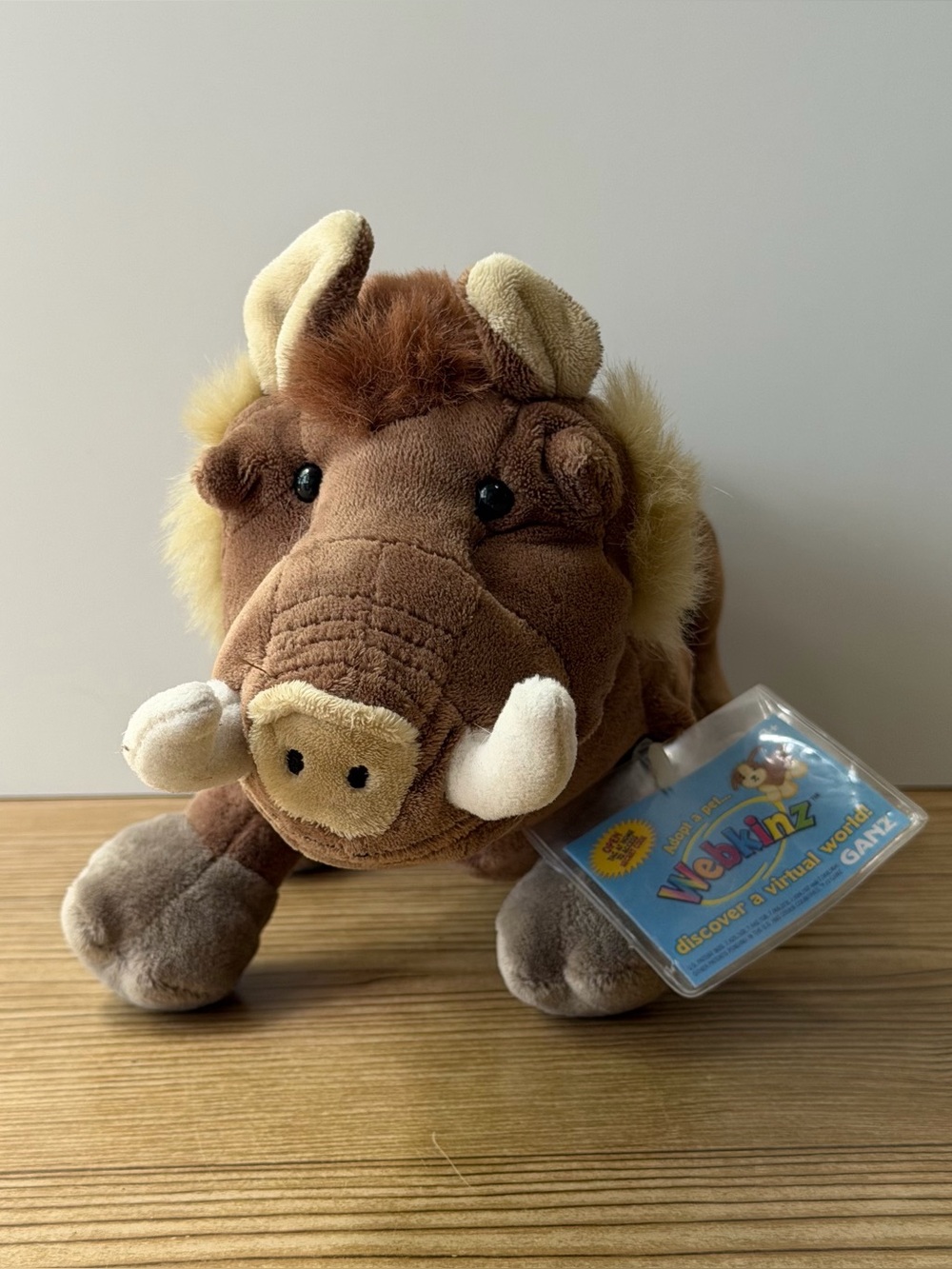 Ganz Webkinz Warthog Plush Stuffed Animal HM446 With Sealed Code
